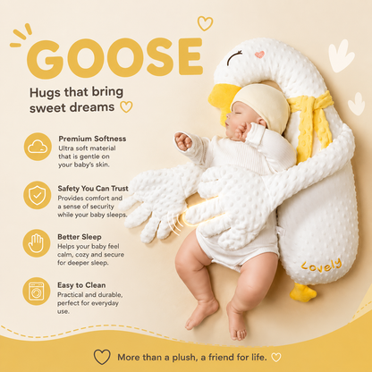 Baby Hugging Plush Toy with Moving Finger