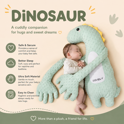 Baby Hugging Plush Toy with Moving Finger