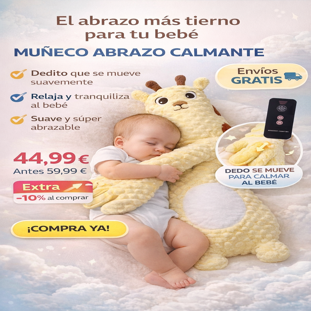 🦄 Almohada de Abrazo Bebé – Cojín de Sueño Seguro y Suave
