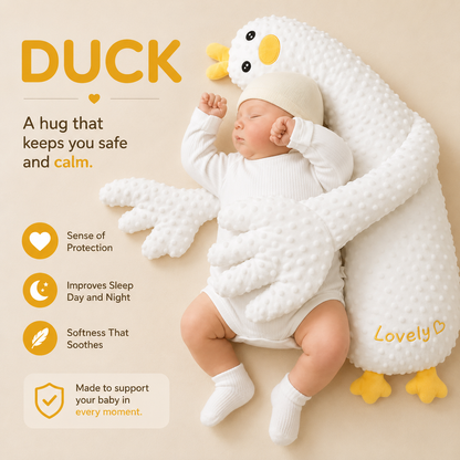 Baby Hugging Plush Toy with Moving Finger