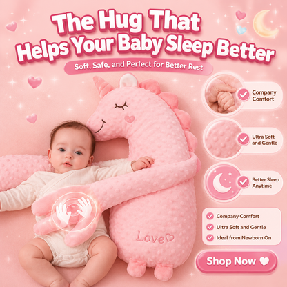 Baby Hugging Plush Toy with Moving Finger