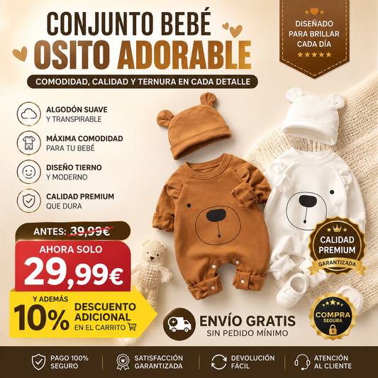ENSEMBLE BÉBÉ OURS
