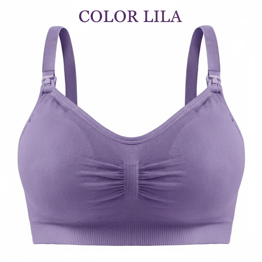 Sujetador de lactancia con hebilla y sin aro de acero