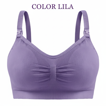 Sujetador de lactancia con hebilla y sin aro de acero