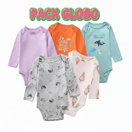 PACK 5 BODYS ALGODÓN