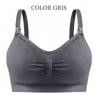 Sujetador de lactancia con hebilla y sin aro de acero