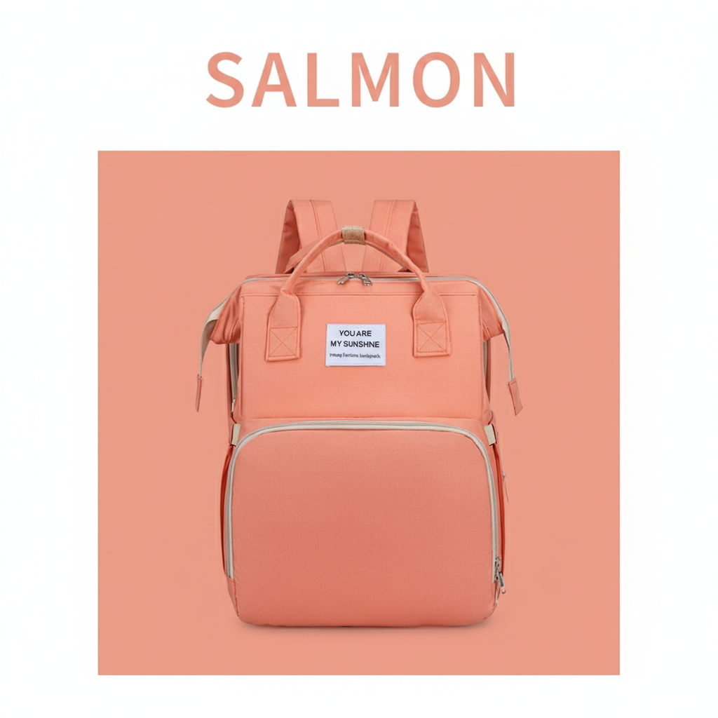 MOCHILA MULTIUSOS CON CUNA PLEGABLE PARA BEBÉS