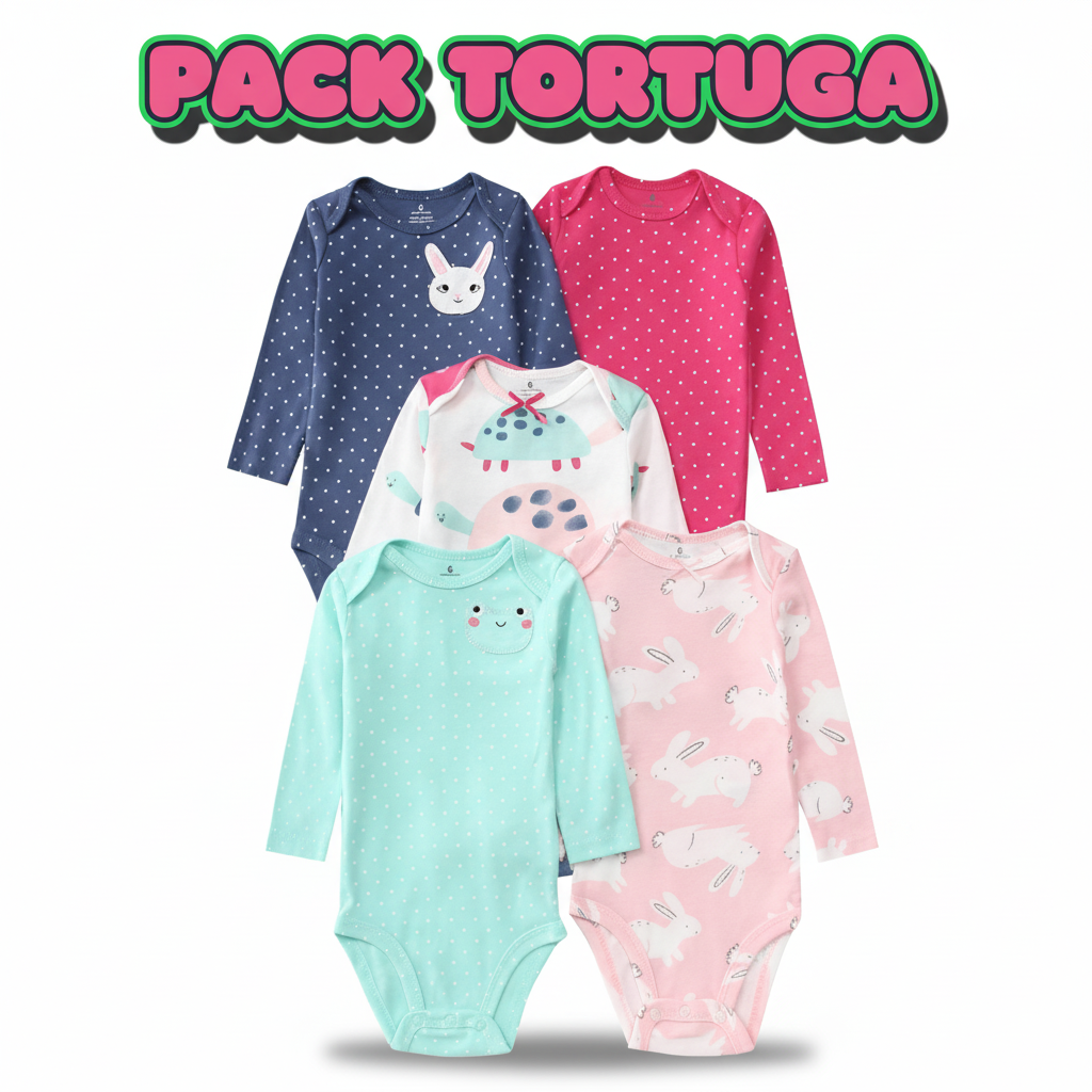 PACK 5 BODYS ALGODÓN