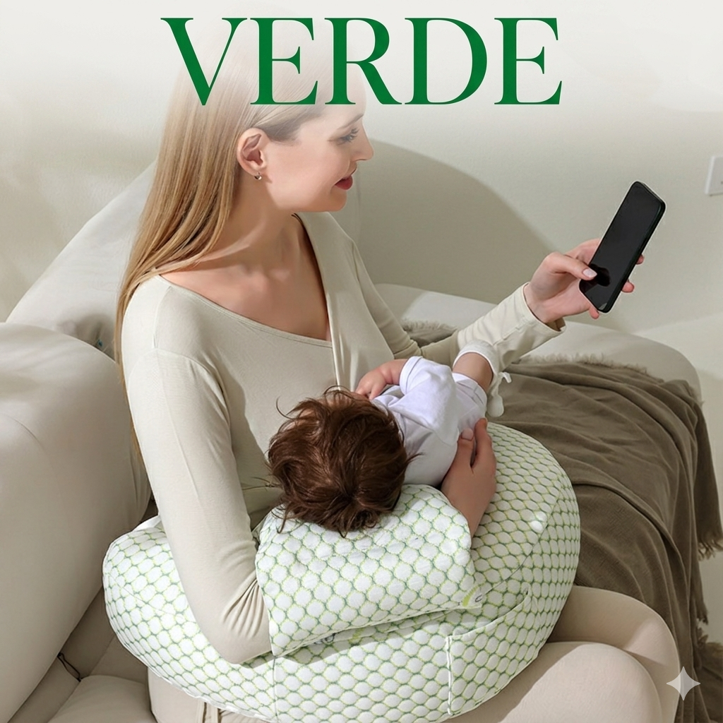 Almohada de Lactancia para Bebé – Cojín Ergonómico para Amamantar