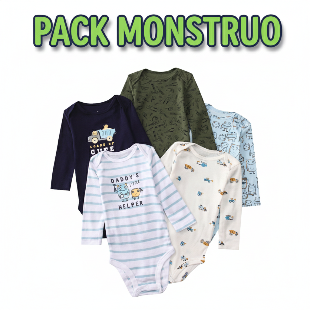 PACK 5 BODYS ALGODÓN