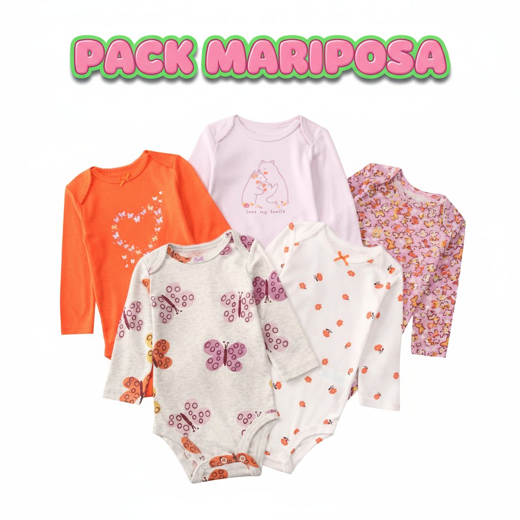 PACK 5 BODYS ALGODÓN