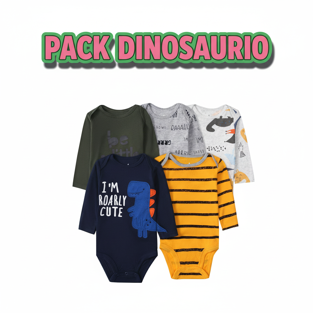 PACK 5 BODYS ALGODÓN