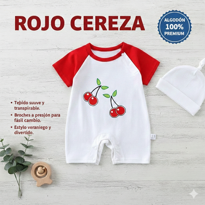 Body Bebé Manga Corta 100% Algodón - Recien Nacido Verano Transpirable