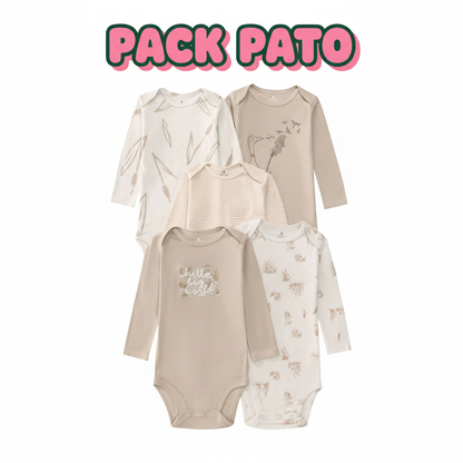 PACK 5 BODYS ALGODÓN