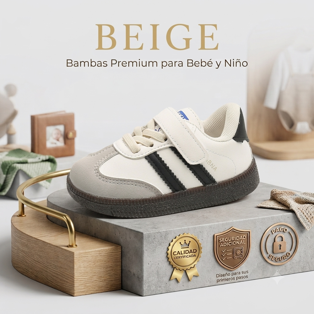 Bambas Deportivas Infantiles - Zapatillas Casual con Velcro para Niños y Niñas