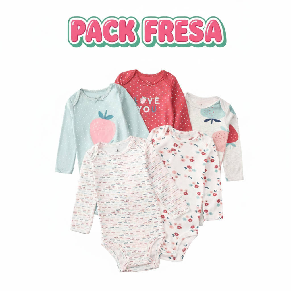 PACK 5 BODYS ALGODÓN