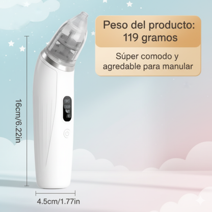 💨 Aspirador Nasal Eléctrico para Bebés – Limpieza Suave y Eficaz contra la Congestión Nasal