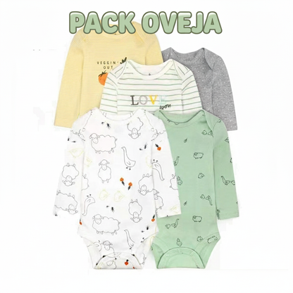 PACK 5 BODYS ALGODÓN