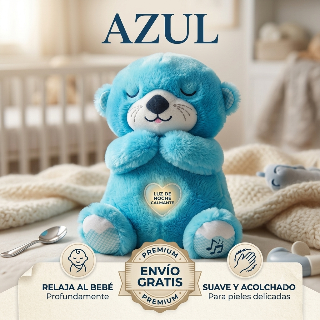 Peluche que Respira – Compañero Calmante para el Sueño del Bebé