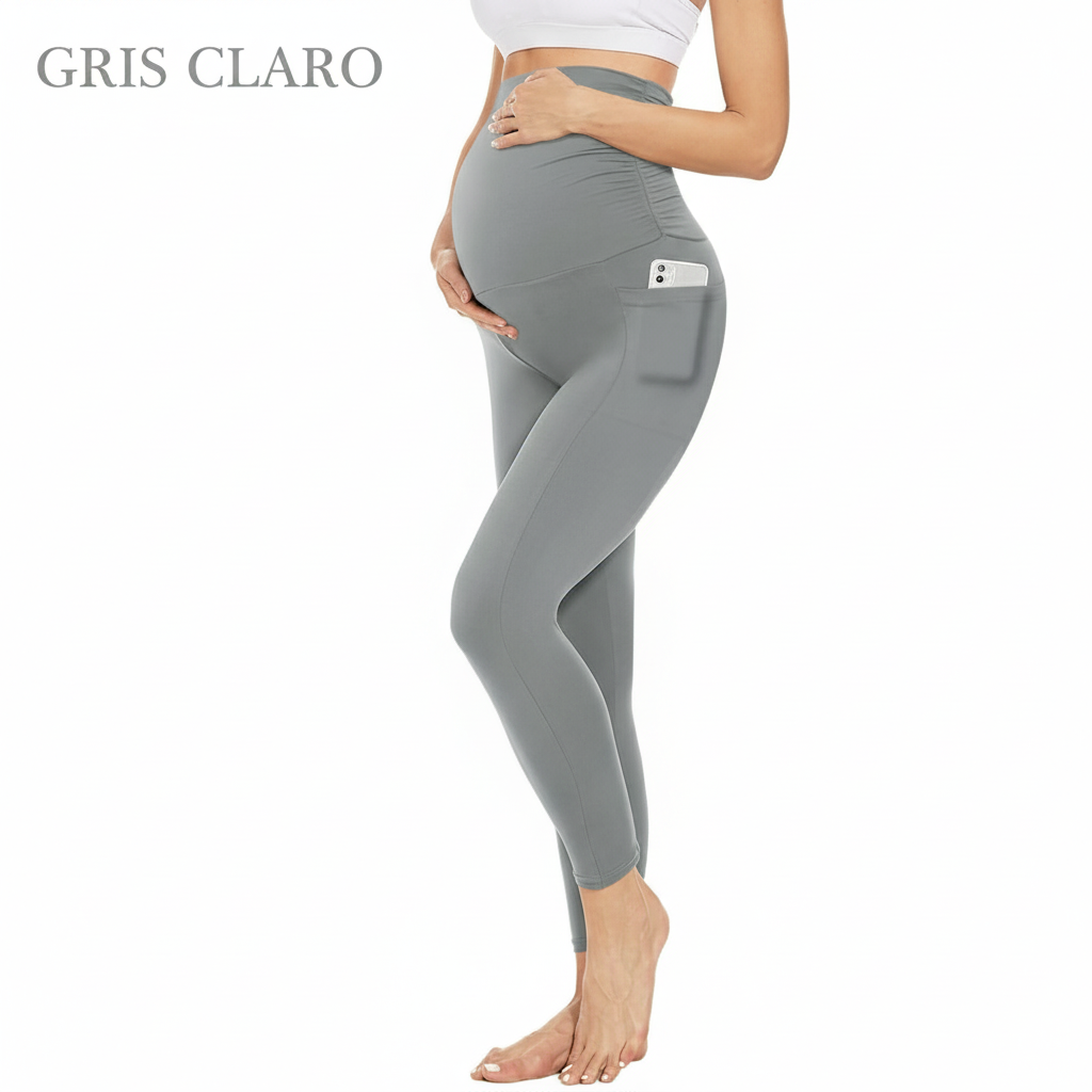 Mallas Yoga Premamá Ultra Suaves: Máximo Soporte, Cero Presión y Bolsillos Funcionales