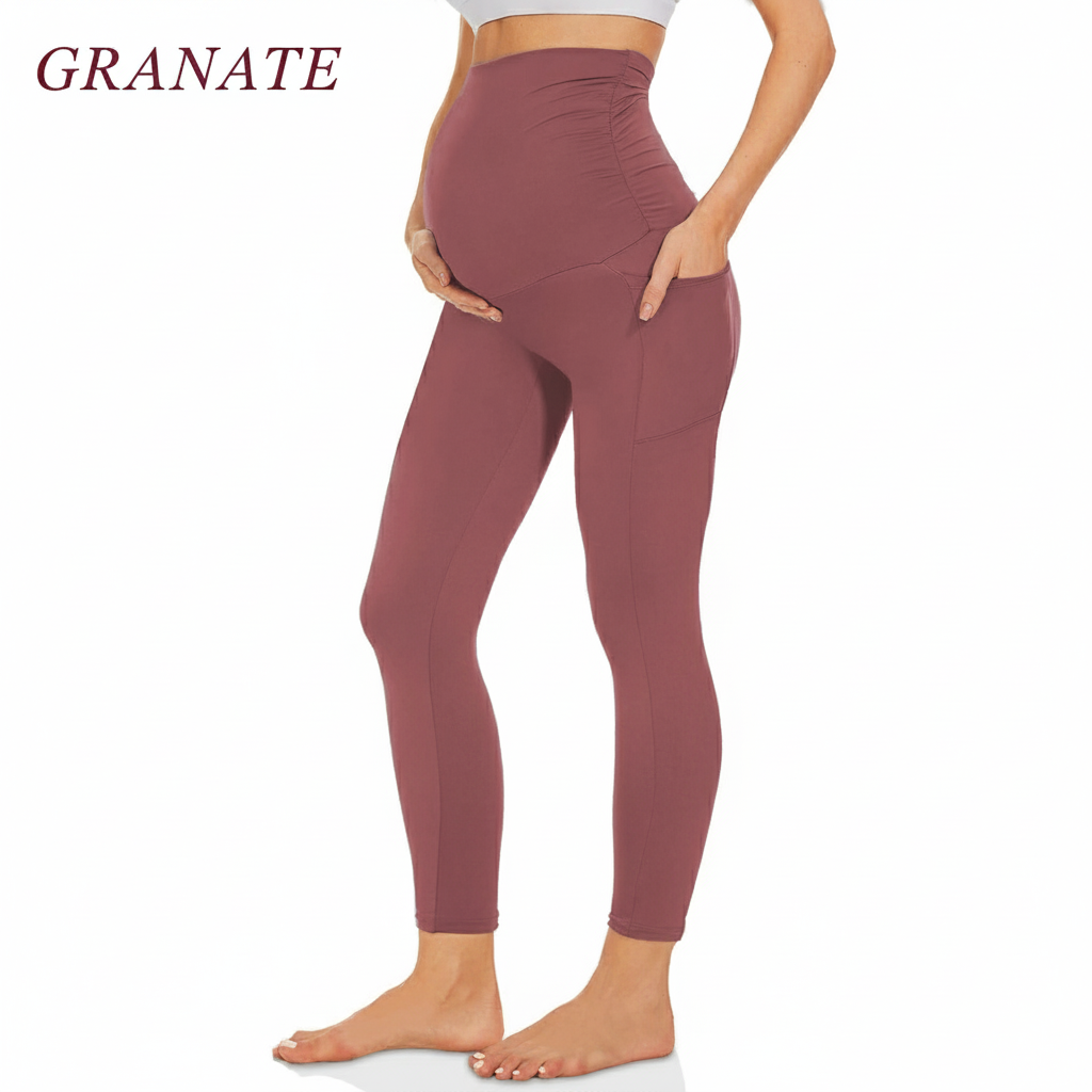 Mallas Yoga Premamá Ultra Suaves: Máximo Soporte, Cero Presión y Bolsillos Funcionales