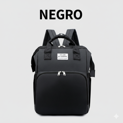 MOCHILA MULTIUSOS CON CUNA PLEGABLE PARA BEBÉS