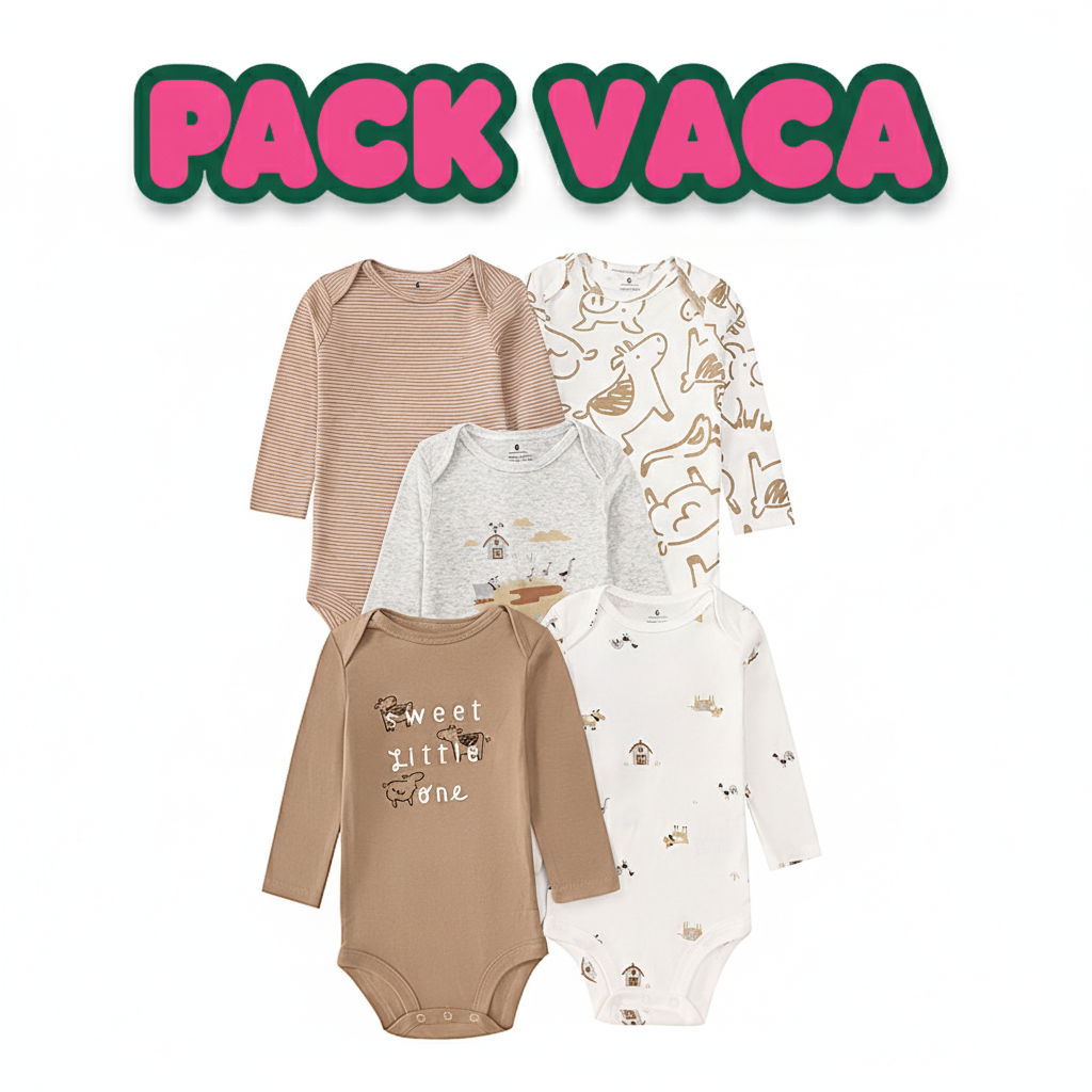 PACK 5 BODYS ALGODÓN