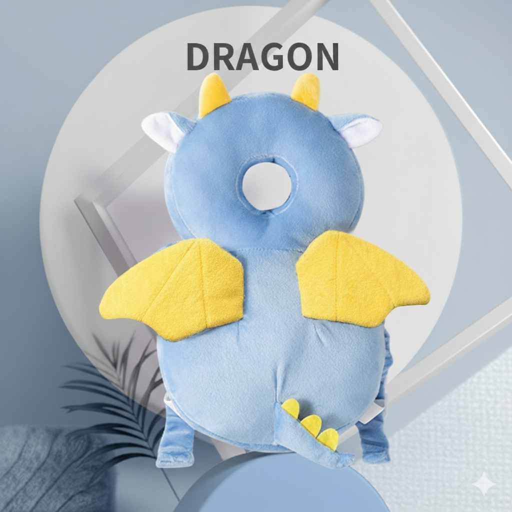 REPOSACABEZA, ANTICAIDAS PARA BEBÉS, ALMOHADA DE ESPALDA CON PROTECTOR