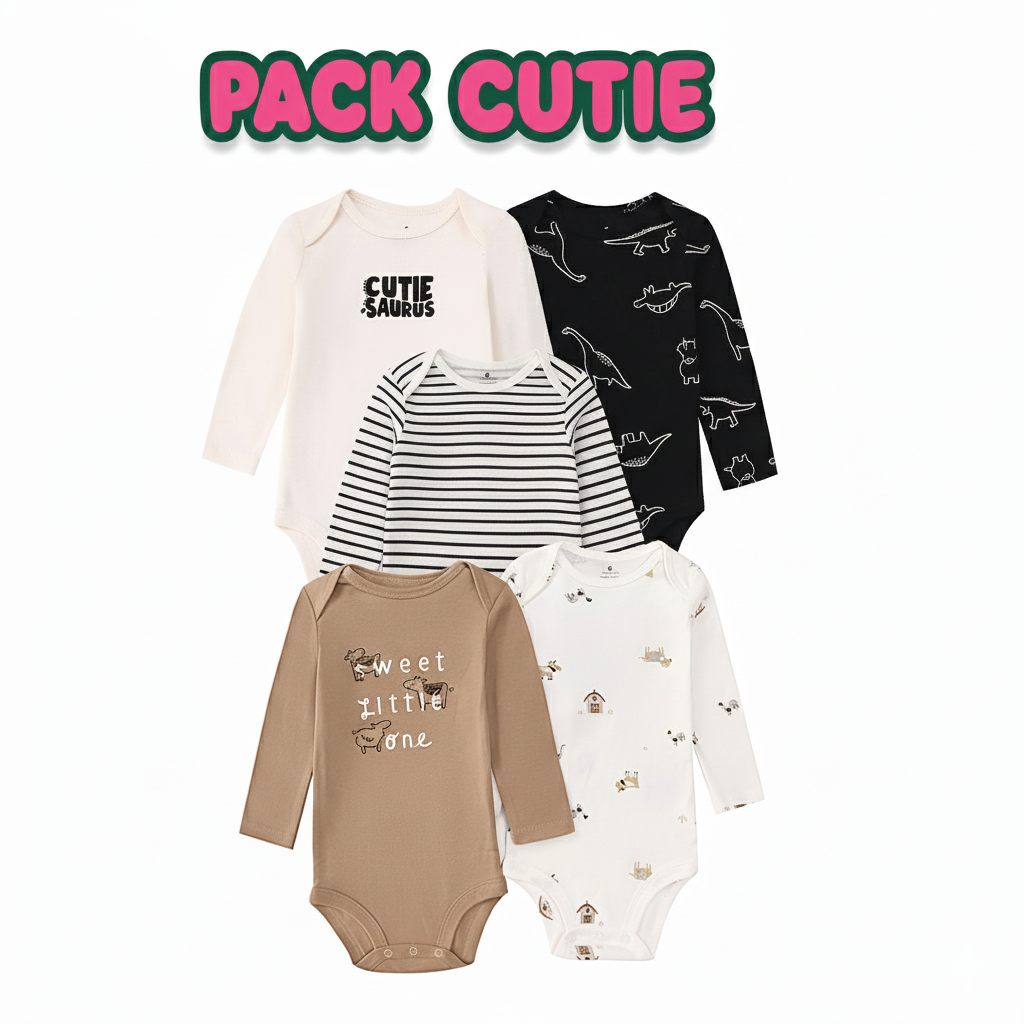 PACK 5 BODYS ALGODÓN