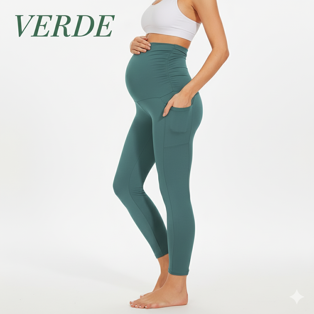 Mallas Yoga Premamá Ultra Suaves: Máximo Soporte, Cero Presión y Bolsillos Funcionales