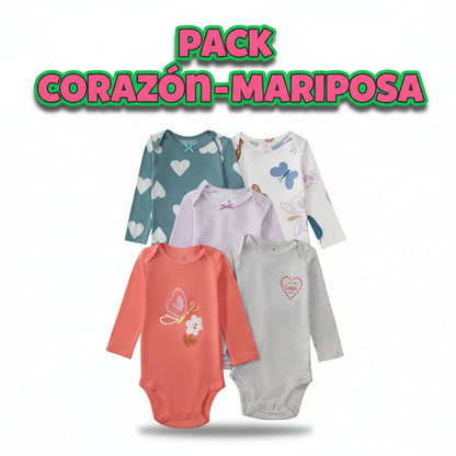 PACK 5 BODYS ALGODÓN