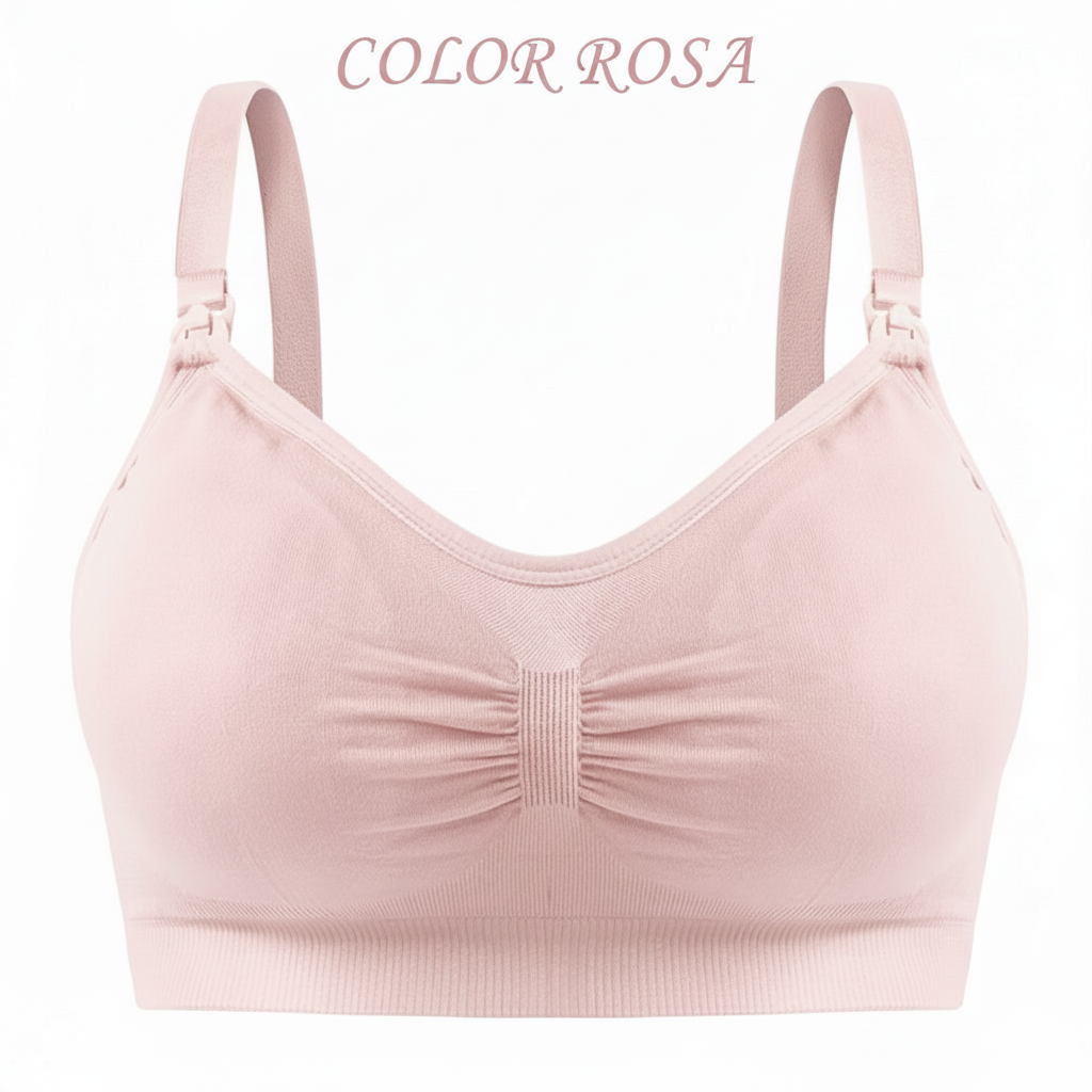 Sujetador de lactancia con hebilla y sin aro de acero