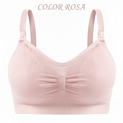 Sujetador de lactancia con hebilla y sin aro de acero