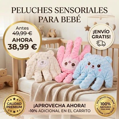 Peluche de Mano Mágico para Bebés – Mueve el Dedo y Calma a tu Pequeño