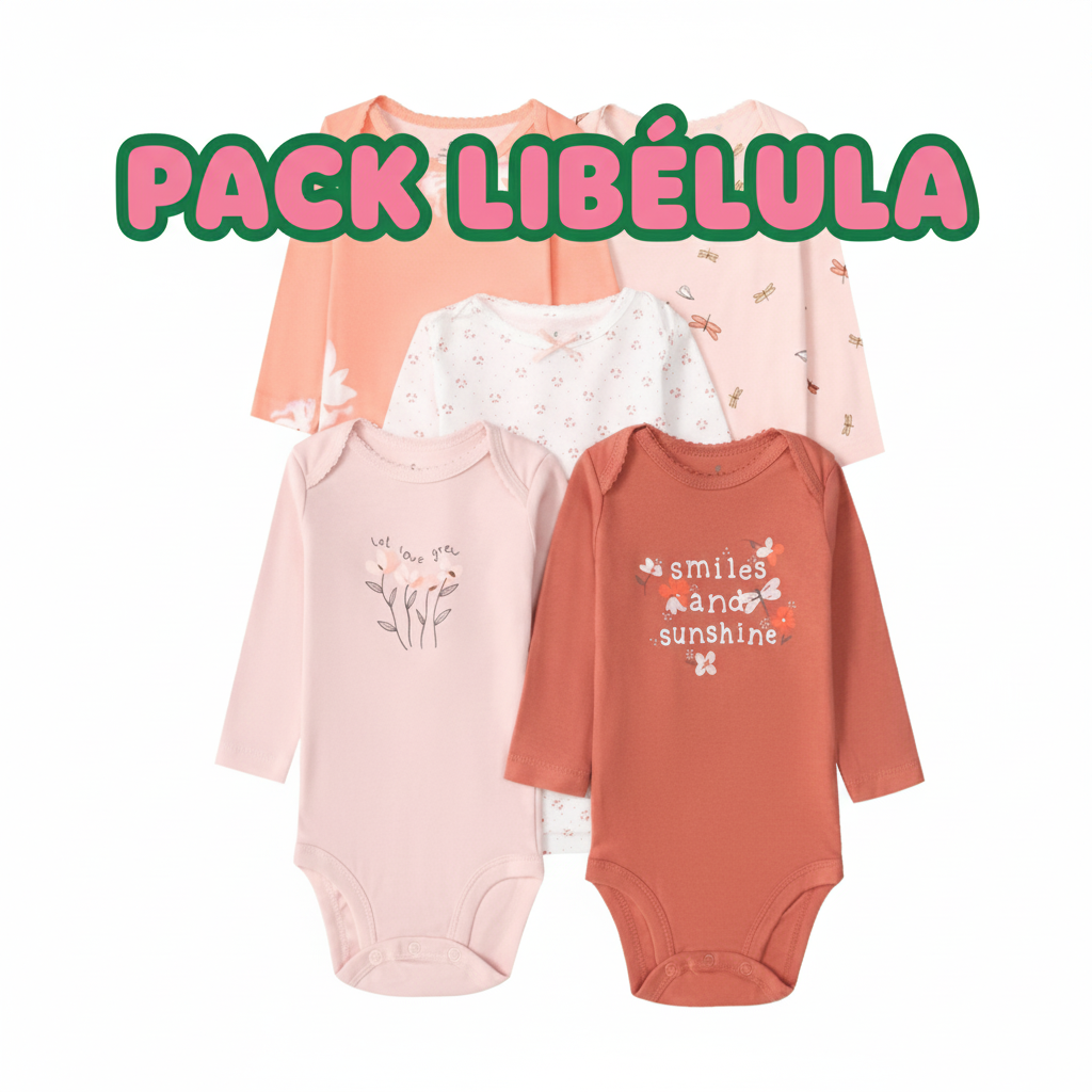 PACK 5 BODYS ALGODÓN