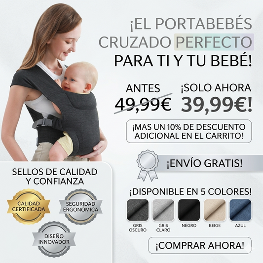 Portabebés cruzado Portabebés fácil de llevar