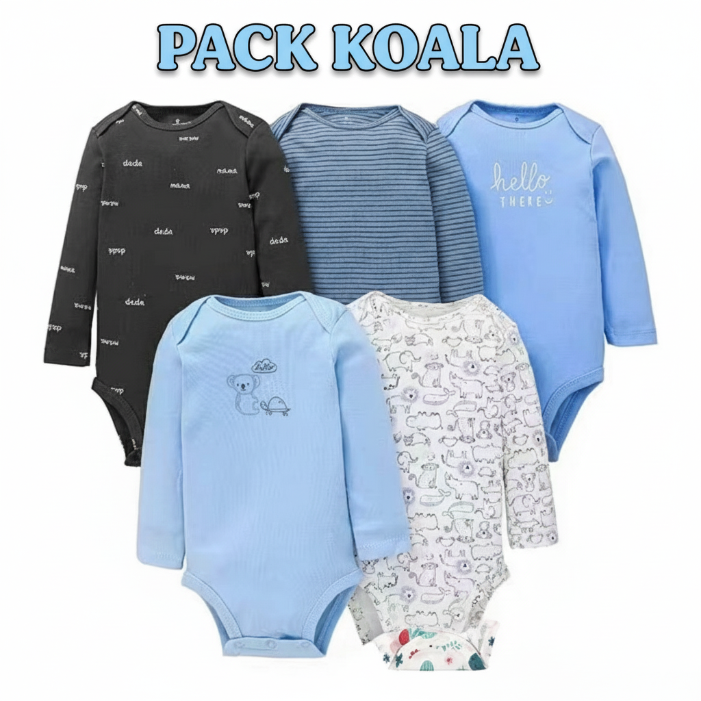 PACK 5 BODYS ALGODÓN