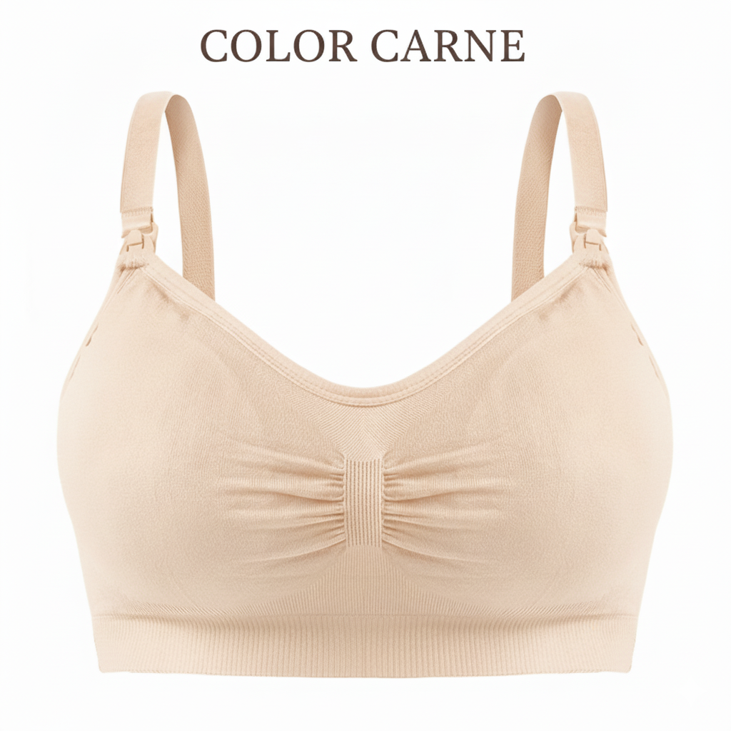 Sujetador de lactancia con hebilla y sin aro de acero