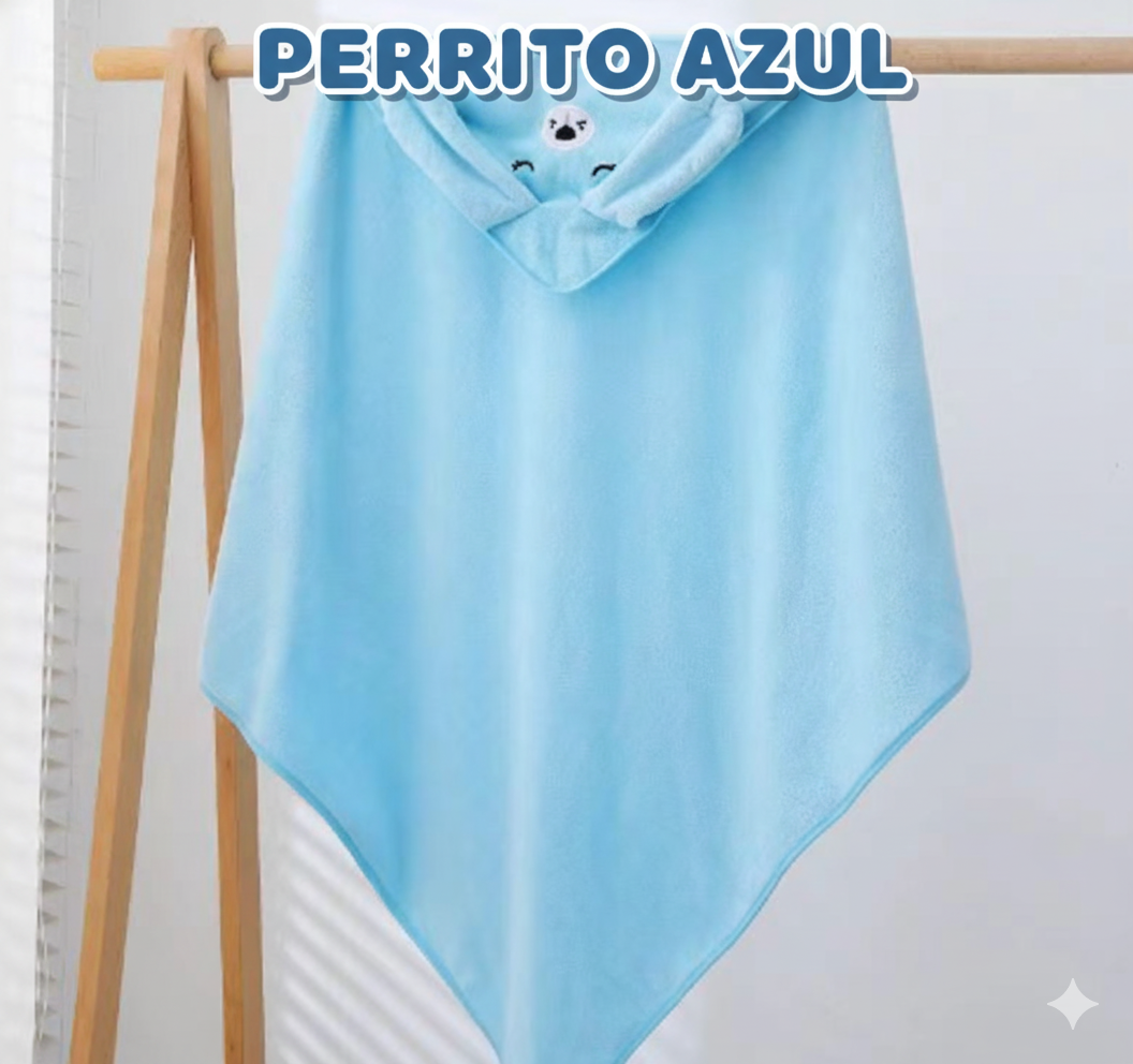 TOALLA DE BAÑO INFANTIL CON CAPA DE VELLÓN
