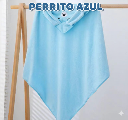 TOALLA DE BAÑO INFANTIL CON CAPA DE VELLÓN