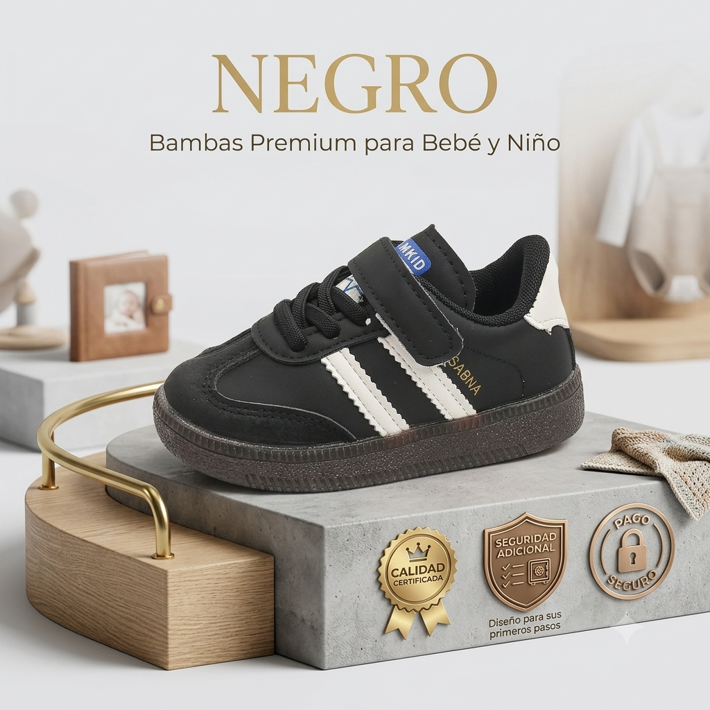 Bambas Deportivas Infantiles - Zapatillas Casual con Velcro para Niños y Niñas