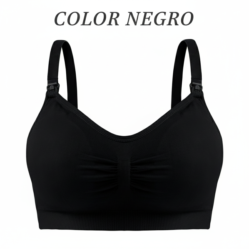 Sujetador de lactancia con hebilla y sin aro de acero