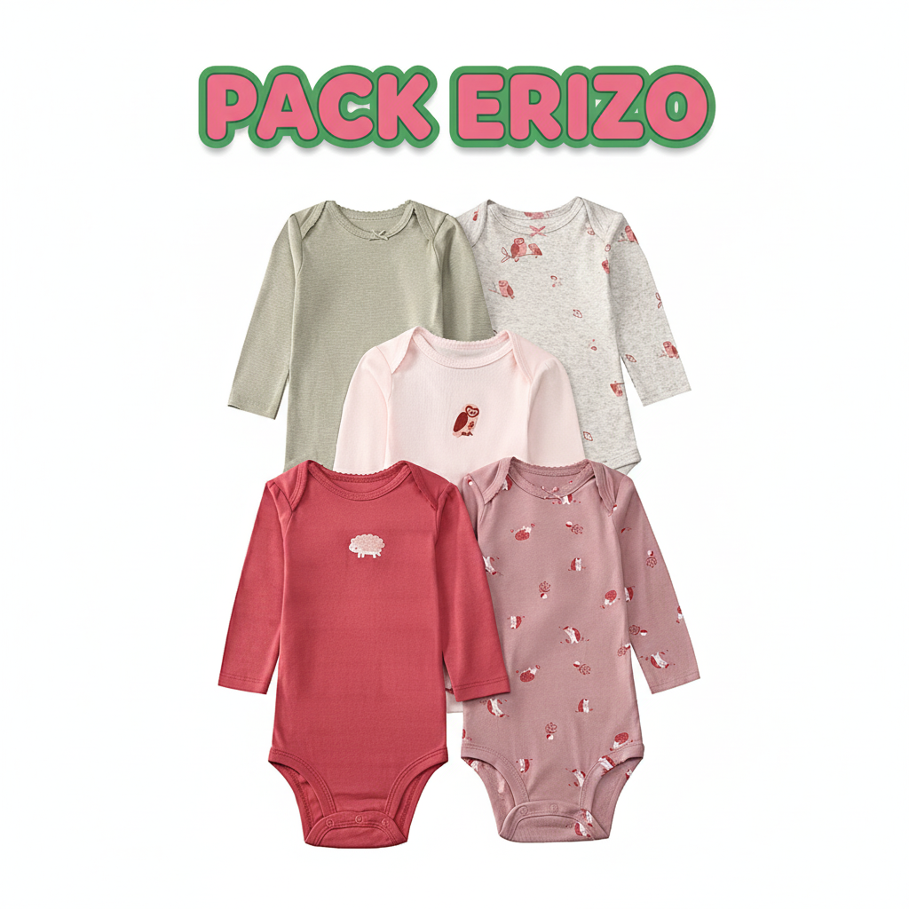 PACK 5 BODYS ALGODÓN