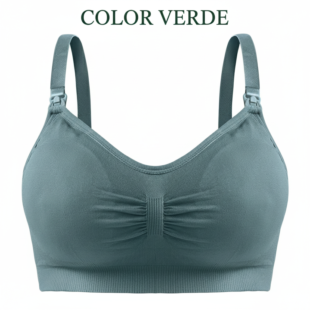 Sujetador de lactancia con hebilla y sin aro de acero