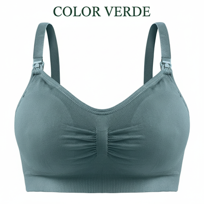 Sujetador de lactancia con hebilla y sin aro de acero