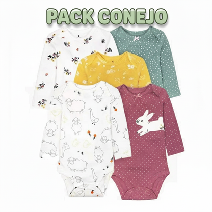 PACK 5 BODYS ALGODÓN