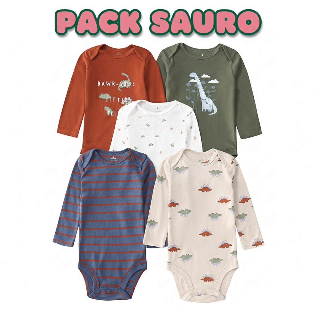 PACK 5 BODYS ALGODÓN