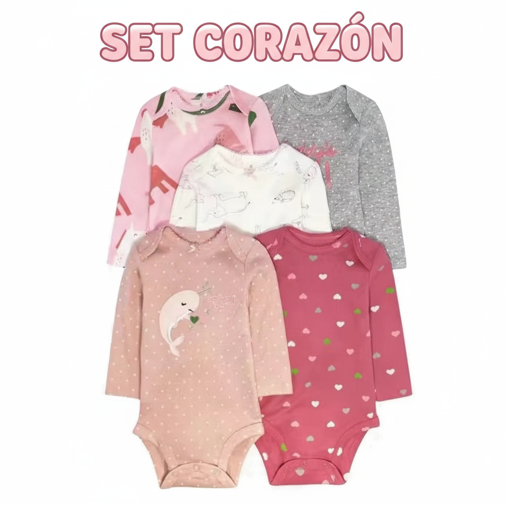 PACK 5 BODYS ALGODÓN