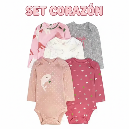 PACK 5 BODYS ALGODÓN