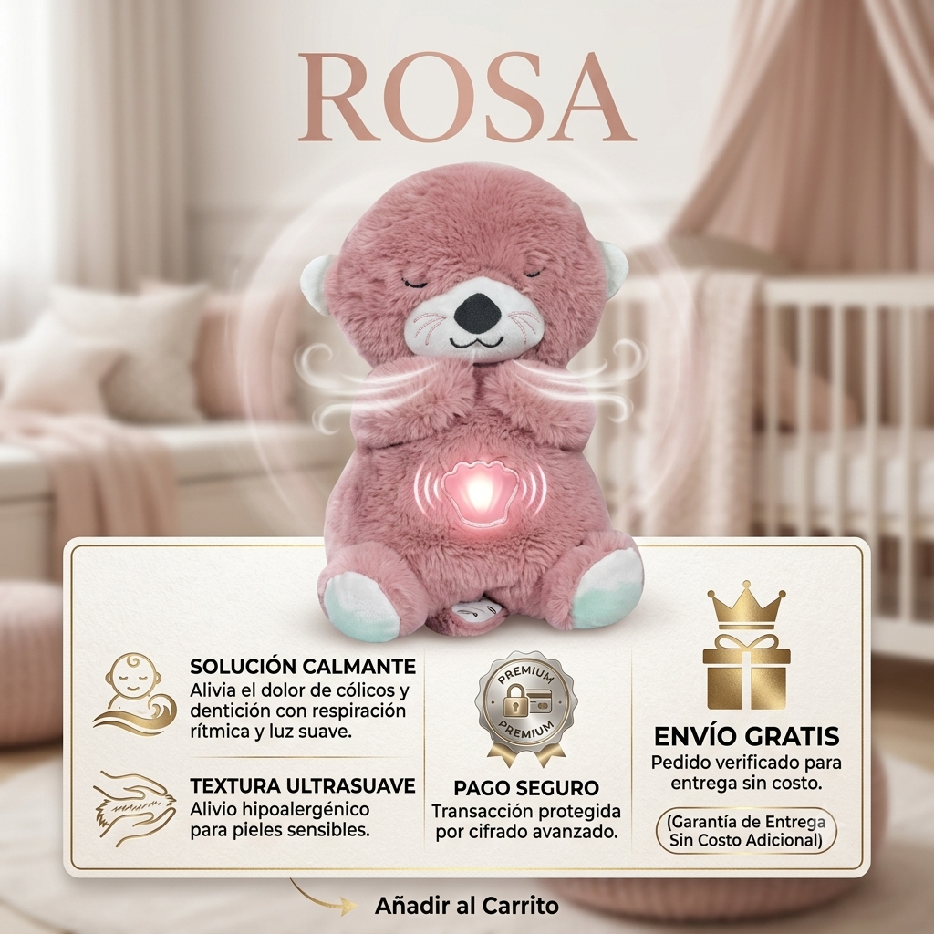 Peluche que Respira – Compañero Calmante para el Sueño del Bebé